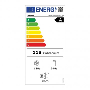 Liebherr Ψυγειοκαταψύκτης 486lt NoFrost Υ185.5xΠ74.7xΒ67.5εκ. Inox CNsfa 7723